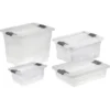 Kristallboxen Cornelia 4er-Set Transparent