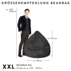 Sitting Point Sitzsack Beanbag Brava L 120 L Braun 11 Sitting Point Sitzsack Beanbag Brava L 120 L Braun -Wenko Astra Geschaft baggroessenempfehlungxxl 9