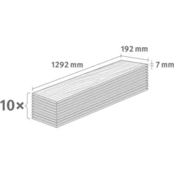 Egger Home Laminatboden Classic Kurimo Eiche Hell -Wenko Astra Geschaft c classic 1292x192x7mm 10x 1