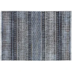 Andiamo Teppich San Fernando Blau-Grau 67 Cm X 140 Cm