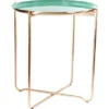Kayoom Beistelltisch Yvette Grün-Kupfer 56,5 Cm X 50,5 Cm