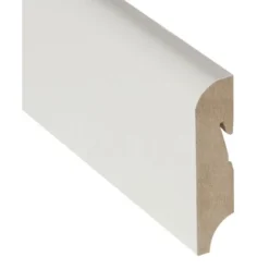 Sockelleiste Doppelpack Weiß Rund 18 Mm X 76 Mm Länge 2400 Mm