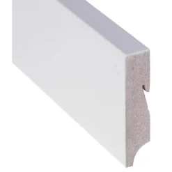 Sockelleiste Doppelpack Weiß Eckig 16 Mm X 80 Mm Länge 2400 Mm
