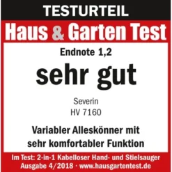 Severin Akku Hand- Und Stielsauger HV7160 -Wenko Astra Geschaft everin hv 7160 testlogo hg
