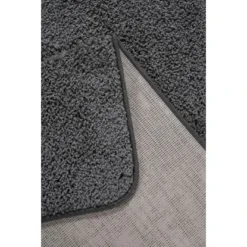 Andiamo Teppich Shaggy Braun 67 Cm X 140 Cm -Wenko Astra Geschaft graubraun umgeklappte ecke