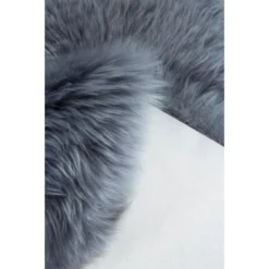 Andiamo Schaffell Echtfell Grau Ca. 60 Cm X 85 Cm -Wenko Astra Geschaft grauca.60x85cm Detailecke