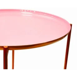Kayoom Beistelltisch Yvette Rosa-Kupfer 56,5 Cm X 50,5 Cm -Wenko Astra Geschaft h yvette 600 rosa kupfer 3