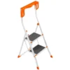 Hailo Klapptritt K58 Weiß-Orange 2-stufig
