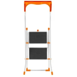 Hailo Klapptritt K58 Weiß-Orange 2-stufig -Wenko Astra Geschaft iv Hailo StahlKlapptritt 6