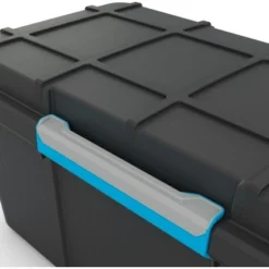 Aufbewahrungsbox Scuba L Mit Silikonring Im Deckel Und 4 Rollen Schwarz -Wenko Astra Geschaft kel und 4 rollen schwarz 3