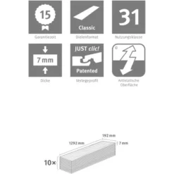 Egger Home Laminatboden Classic Kurimo Eiche Hell -Wenko Astra Geschaft m NK31 Classic JC 2018 111