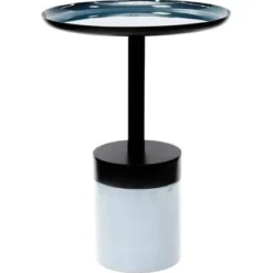 Kayoom Beistelltisch Menfis Blau-Grau 60 Cm X 41 Cm