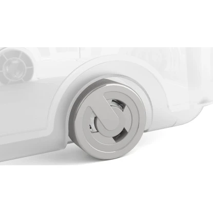 Aufbewahrungsbox W L Hoch Mit Deckel 4 Rollen Grau 4 Aufbewahrungsbox W L Hoch Mit Deckel 4 Rollen Grau – Bild 4