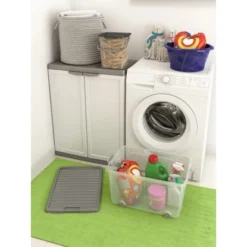 Aufbewahrungsbox W L Hoch Mit Deckel 4 Rollen Grau 9 Aufbewahrungsbox W L Hoch Mit Deckel 4 Rollen Grau -Wenko Astra Geschaft mit deckel 4 rollen grau 5