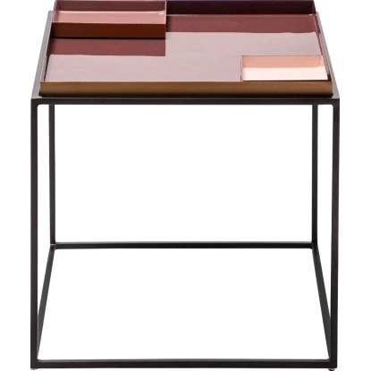 Kayoom Beistelltisch Famosa Pink-Schwarz 50 Cm X 45 Cm 1 Kayoom Beistelltisch Famosa Pink-Schwarz 50 Cm X 45 Cm