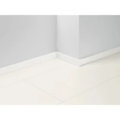 Parador Sockelleiste SL 5 Uni Weiß Wasserfest D001, 50 Mm X 16 Mm Länge 2570 Mm