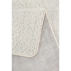Andiamo Teppich Shaggy Weiß-Creme 160 Cm X 230 Cm -Wenko Astra Geschaft remeweiss umgeklappte ecke