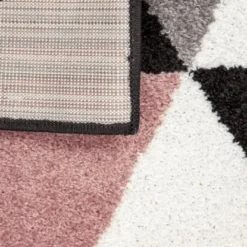 Andiamo Teppich Salamanca Altrosa-Grau 160 Cm X 235 Cm -Wenko Astra Geschaft rosa grau umgeklappte ecke 2