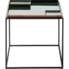 Kayoom Beistelltisch Famosa Grün-Schwarz 50 Cm X 45 Cm