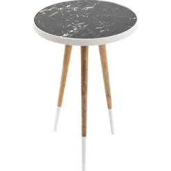 Kayoom Beistelltisch Mary Weiß-Natur 61,5 Cm X 40,5 Cm