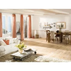 Massivholzdiele Europäische Eiche Geschliffen Weiß Geölt